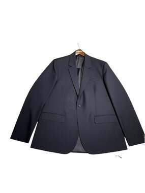 Botany Five Hundred Caplan's Since 1891 Mens Black Pinstripe Two-Piece Suit Jack